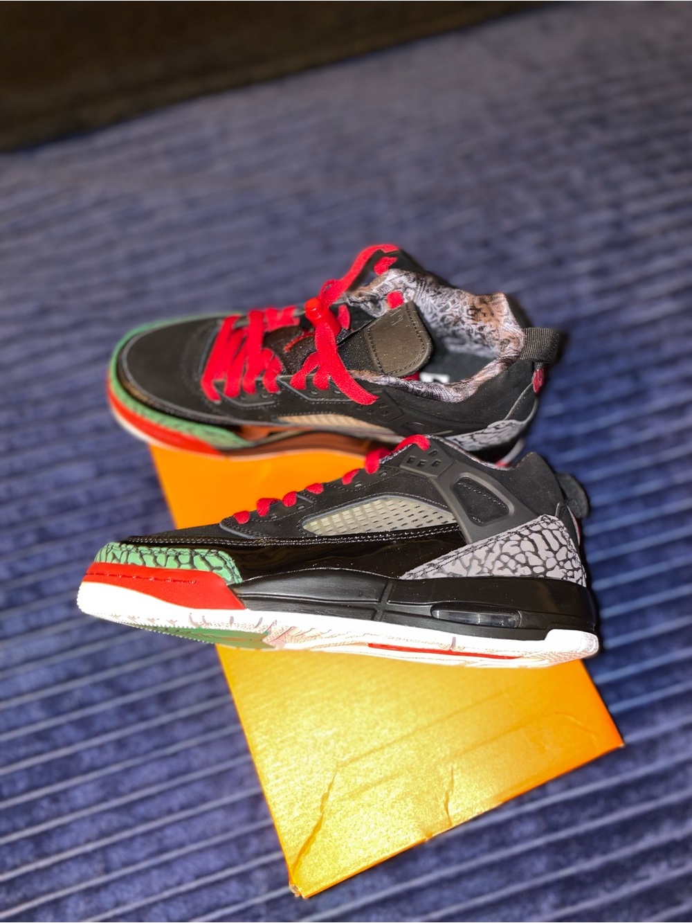 Jordan Kids Black, Red, Green, Gray Sneakers